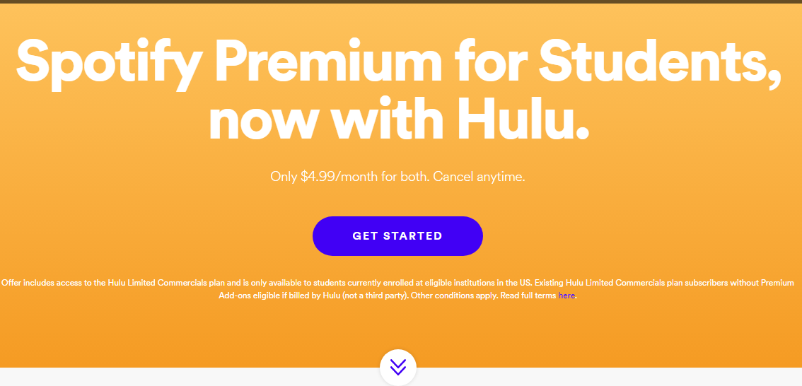 spotify student hulu